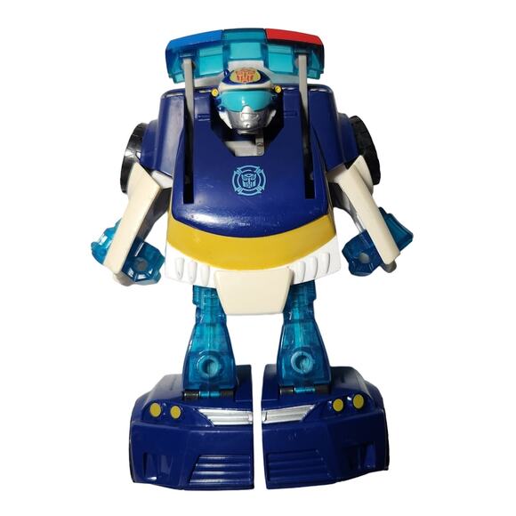 Playskool Transformers Rescue Bots Energize Chase Police Bot Pre-owned - Picture 1 of 9